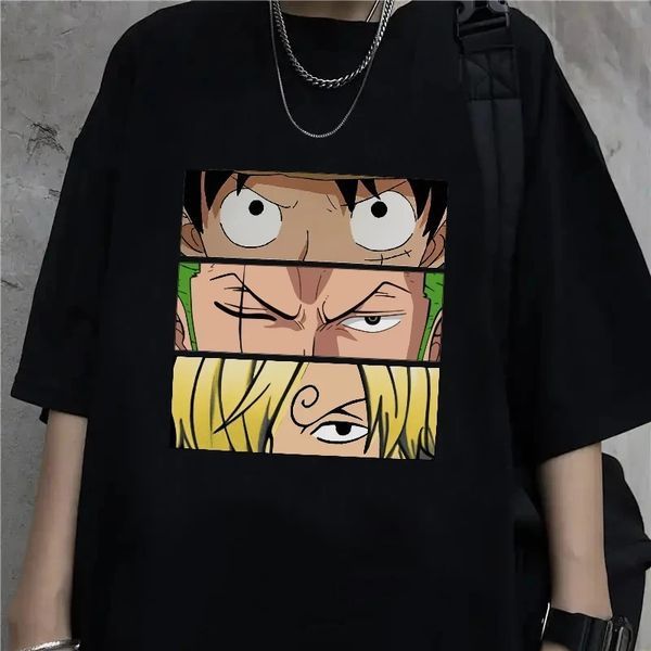 Чоловіча футболка з принтом One Piece ( аніме ван прайс) XS, Чорний ANFBBLWH156AN фото