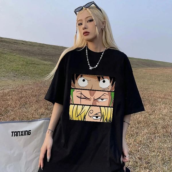 Чоловіча футболка з принтом One Piece ( аніме ван прайс) XS, Чорний ANFBBLWH156AN фото